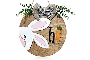 Easter Bunny Ear Double Plank Wooden Hanger