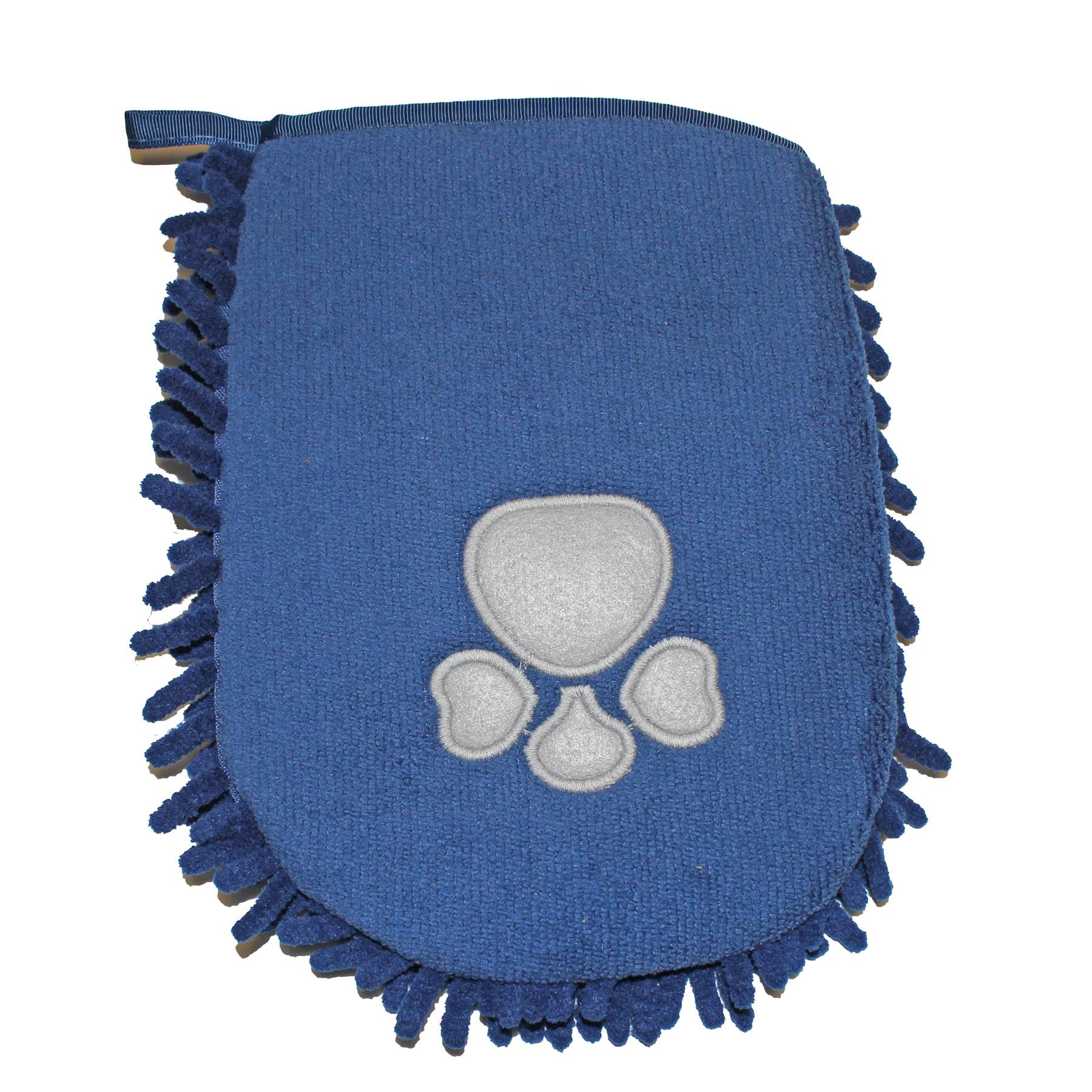 Pet Noodle Glove Microfibre Drying Super Absorbent for Cats or Dogs (Blue)