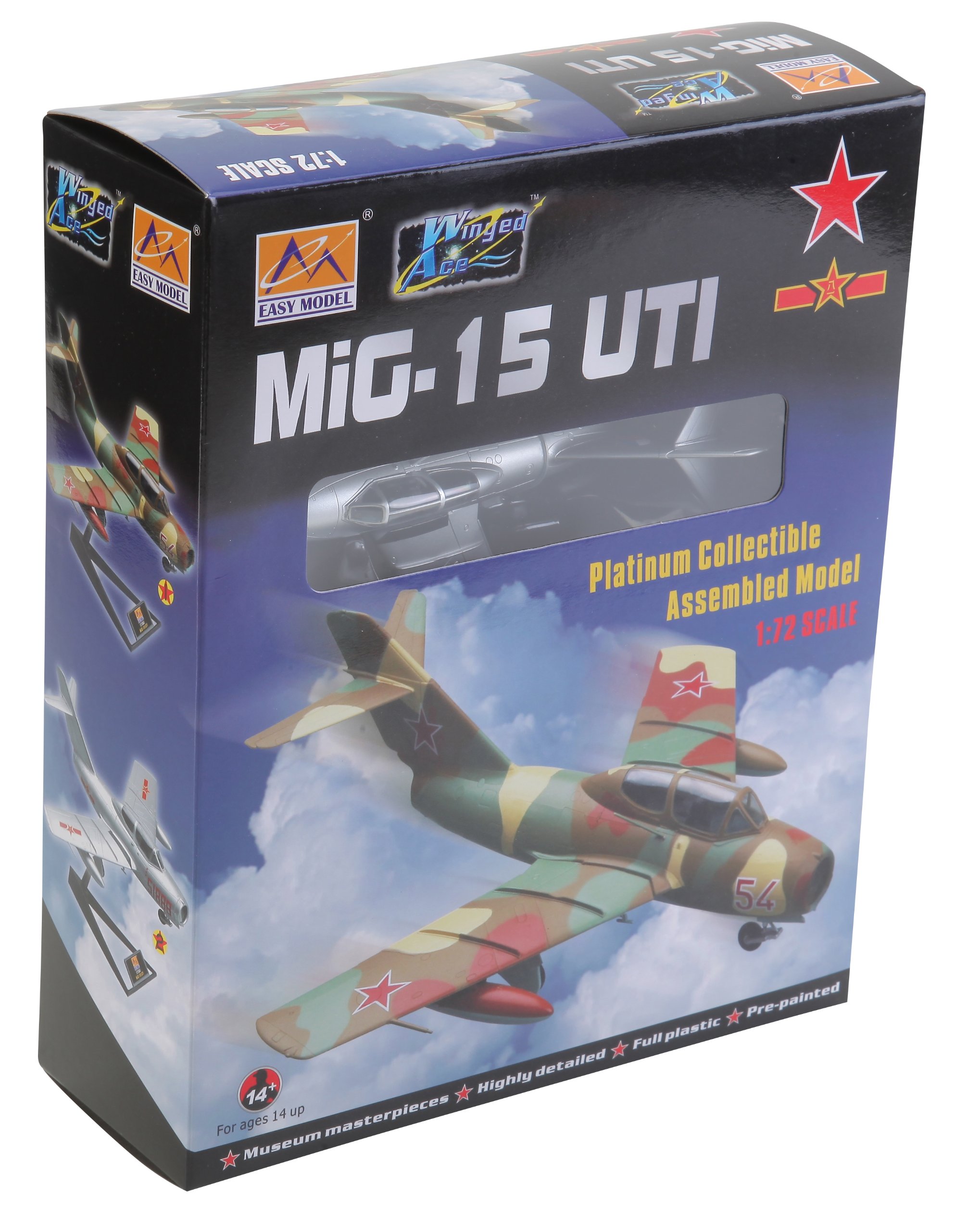 Easy Model 1:72 Scale MiG-15UTI Midget Czechoslavkia S-103 Air Force Model Kit