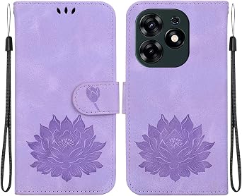 Compatible with Tecno Spark 20 Pro 4G KJ6 Magnetic Card Slot Wallet Case Cover,Compatible with Tecno Spark 20 Pro 4G KJ6 Flip Kickstand case Purple