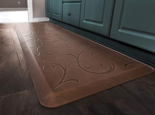 Miniatura 7 de WellnessMats Bella Collection - Tapete antifatiga, color oscuro antiguo, 36 x 24 pulgadas x  pulgadas, poliuretano  Almohadilla de soporte