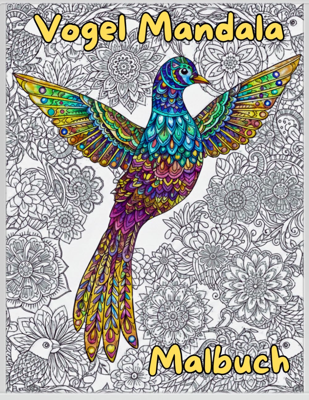 Vogel Mandala Malbuch für Erwachsene | Fantasievolle Vogelmotive zum Ausmalen | Kreatives Ausmalbuch zur Entspannung & Achtsamkeit | Beruhigende ... für Stressabbau, Ruhe & kreative Auszeiten