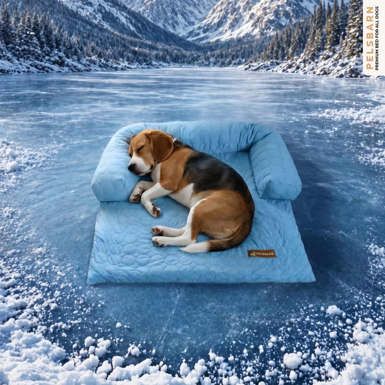 Pelsbarn Ice Silk Cooling Dog Bed