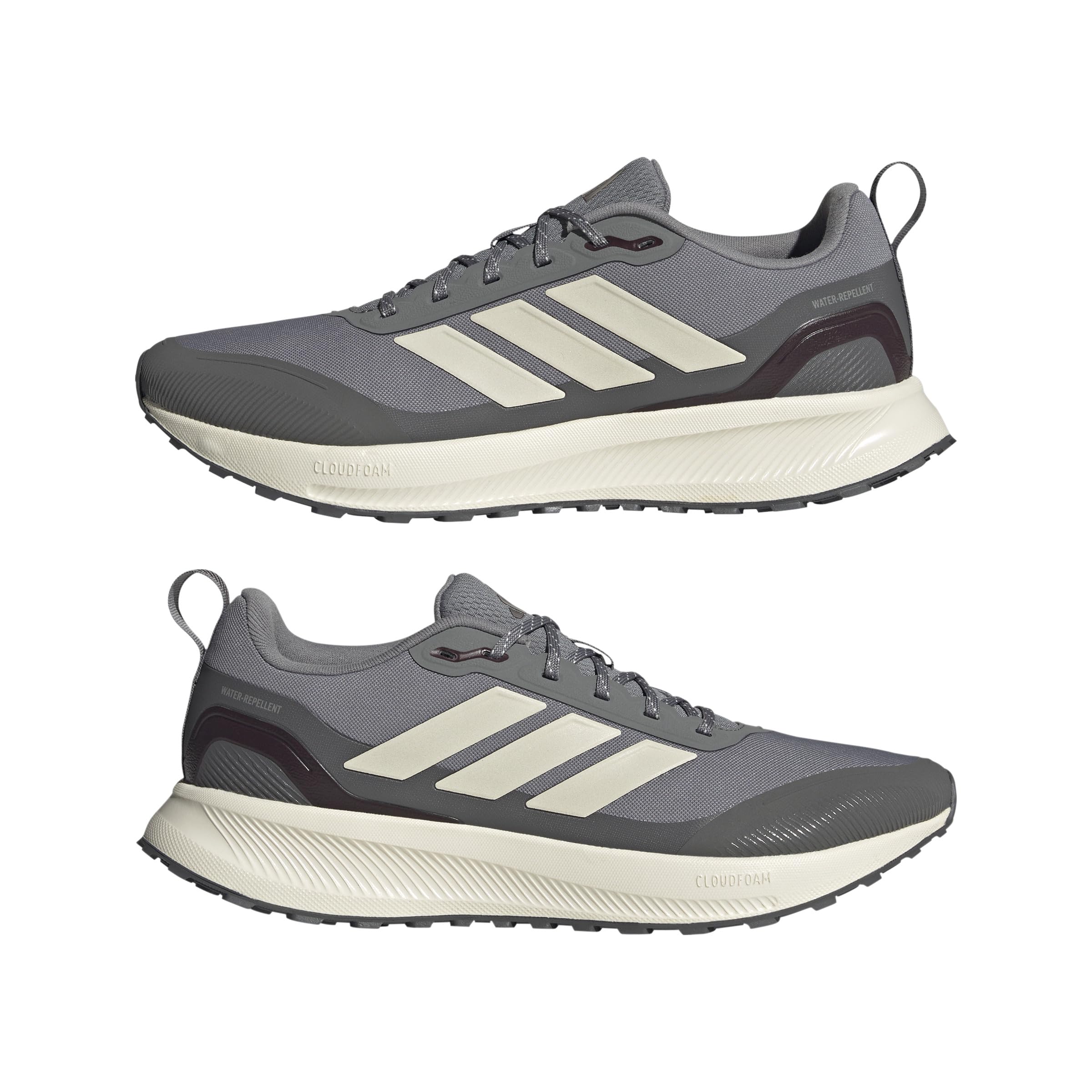 adidas Mężczyźni RUNFALCON 5 TR RUNNING SHOES, grey three/chalk white/grey four, 42 EU