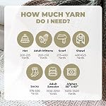 Mary Maxim Mellowspun DK Yarn, Lightweight Acrylic Cream Crochet Yarn for Baby Blankets, Afghans, Sweaters, and Clothing, 284 Yards, 3.5 Oz, Cream - 1 Skein