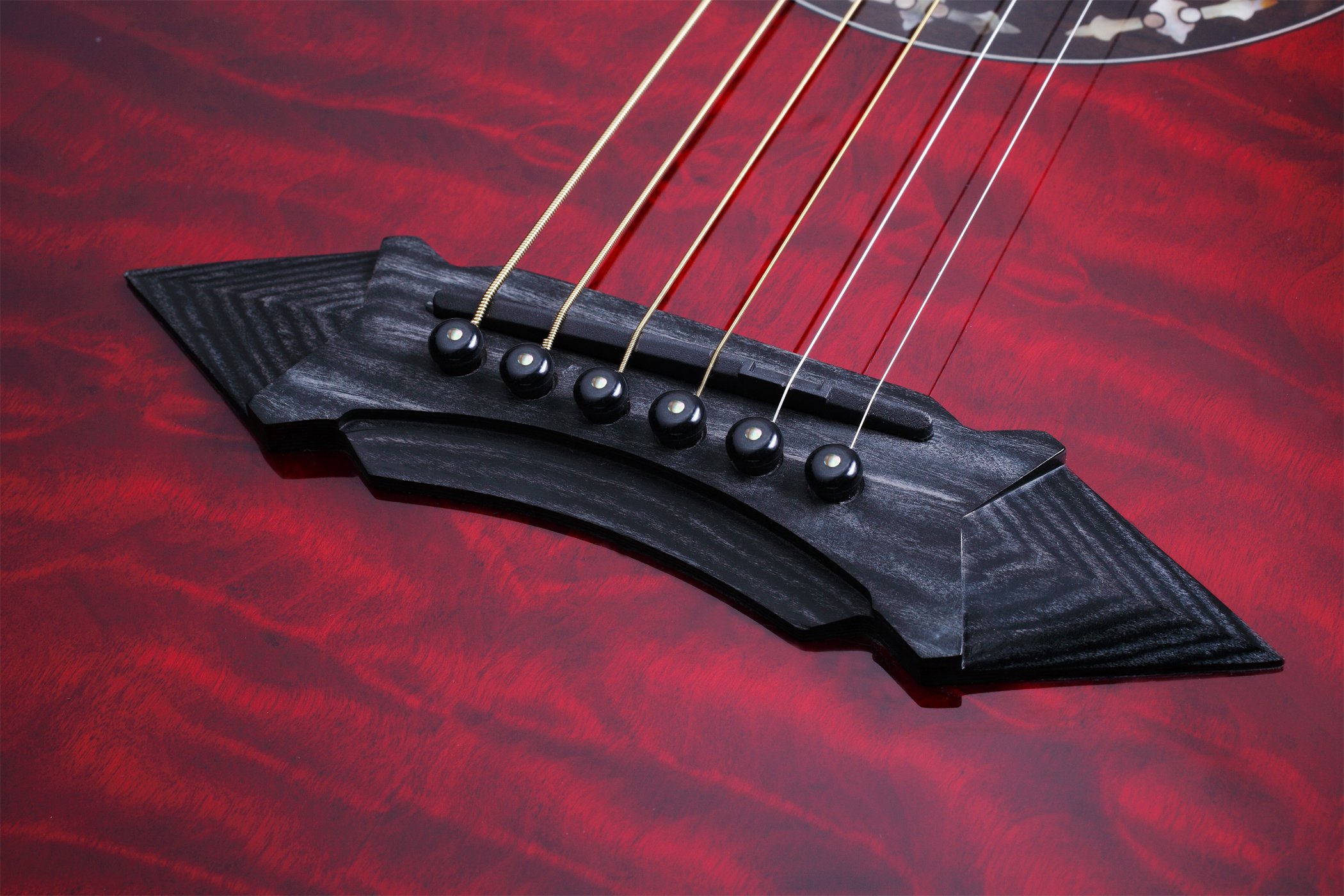 Schecter Hellraiser Stage 6-String Acoustic-Electric Guitar, Black