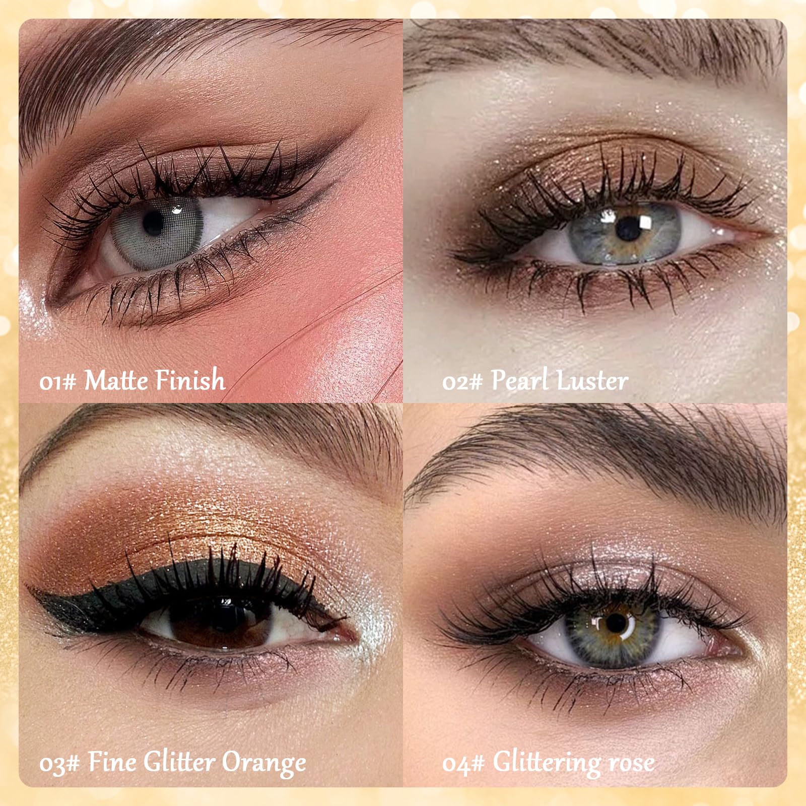 Multi Color Eyeshadow Sticks - Shimmer Gradient Eyeshadow -5 Multi Color Eyeshadow Sticks - Shimmer Gradient Eyeshadow -5