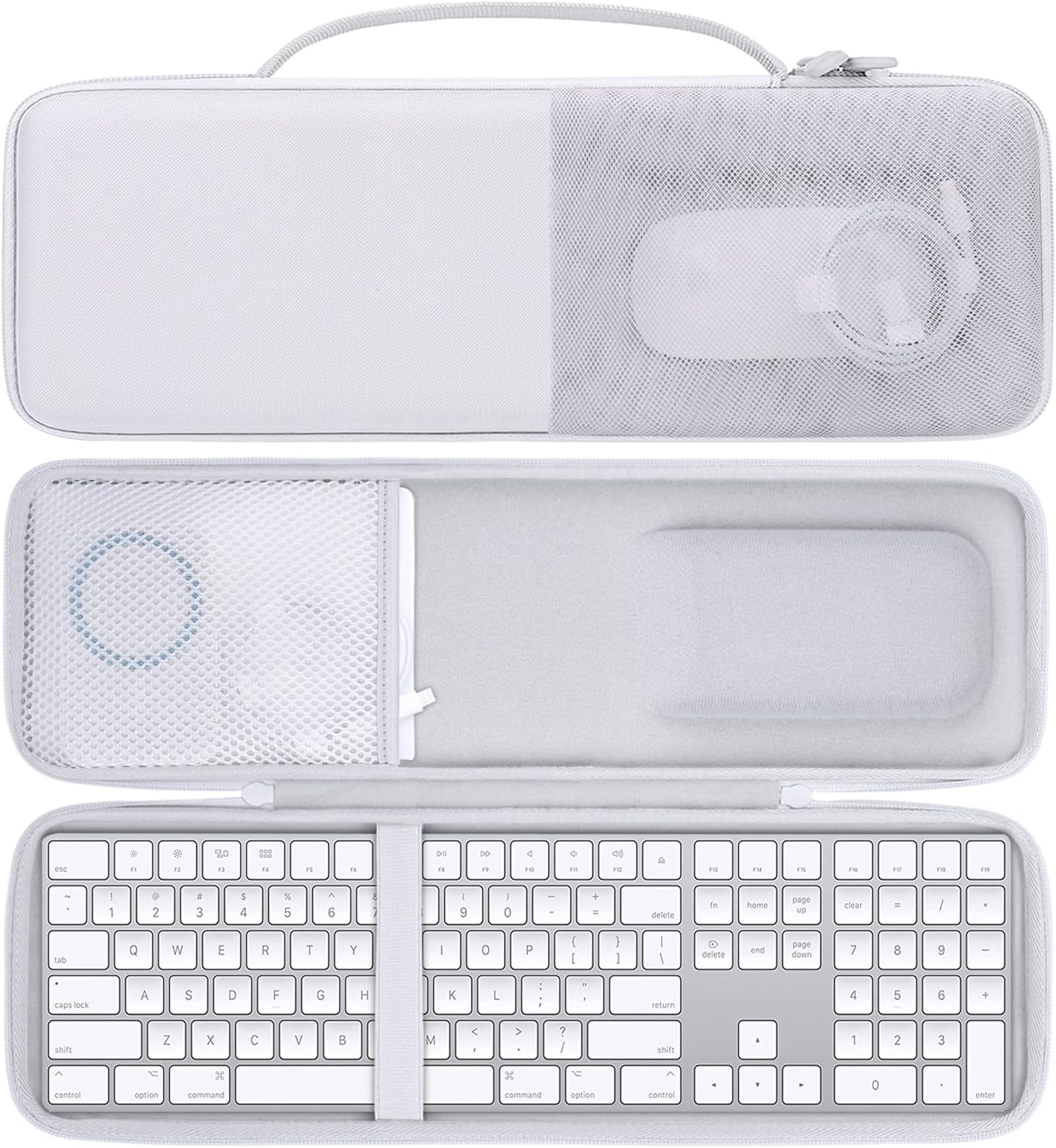 GEEKRIA 65 Keyboard+Mouse Combo Case, Hard Shell Travel