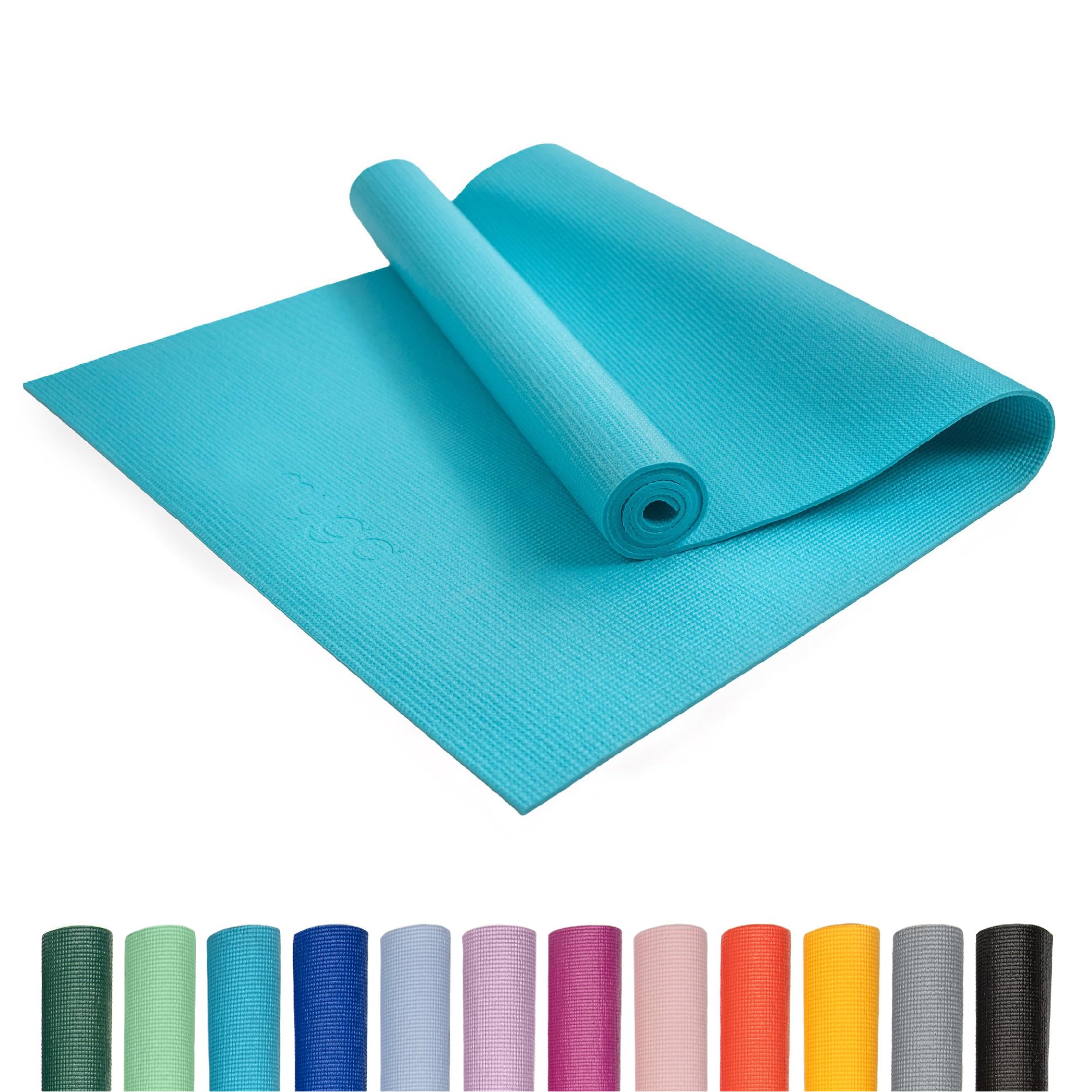 Myga Yoga Mat - Non-Slip Exercise Mat for Yoga, Pilates, Meditation & Fitness - Lightweight Yoga Mat for Travel - Multipurpose Mat for Men & Women for Home Gym & Studio - Choice of Colour