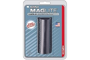 Maglite Leather Flashlight Holster for Belt with AA Cell Mini Flashlights