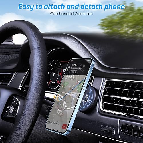 Miniatura 2 de WixGear Soporte magnético universal para tablero de instrumentos (2 unidades) para teléfonos celulares y mini tabletas con tecnología Fast