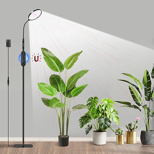Hywyimlait Floor Grow Lights for Indoor Plants, Full Spectrum Plant