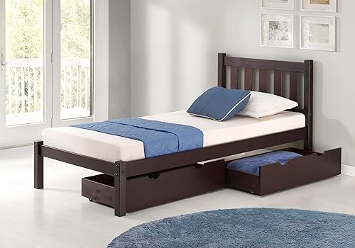 Miniatura 2 de Alaterre Furniture almacenamiento, juego de 2, cajones de café expreso, 35 pulgadas de ancho x 19 18 pulgadas de profundidad x 8 pulgadas de alto