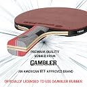 TANSO Griffin Table Tennis (TT) Carbon Racket (Premium ITTF Approved Gambler Rubber, Carbon ply, Ergonomic Grip Handle, Intermediate Players) gallery image