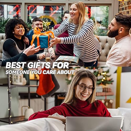 Miniatura 9 de Gaoye Lentes de lectura con bloqueo de luz azul, para lectores para mujeres y hombres, filtro antideslumbrante, lentes ligeros con bisagra de