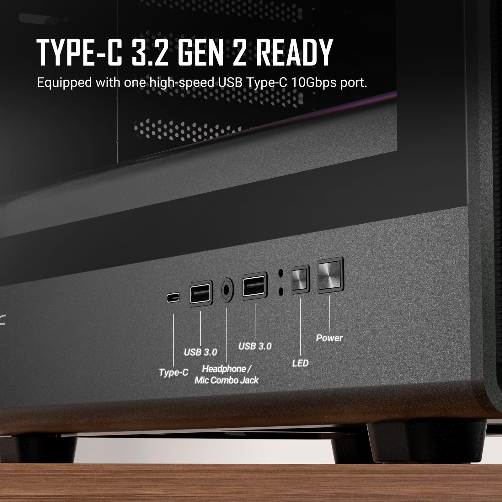 ANTEC Performance P6 Neo ARGB Boîtier PC ATX Tour midi, Noir