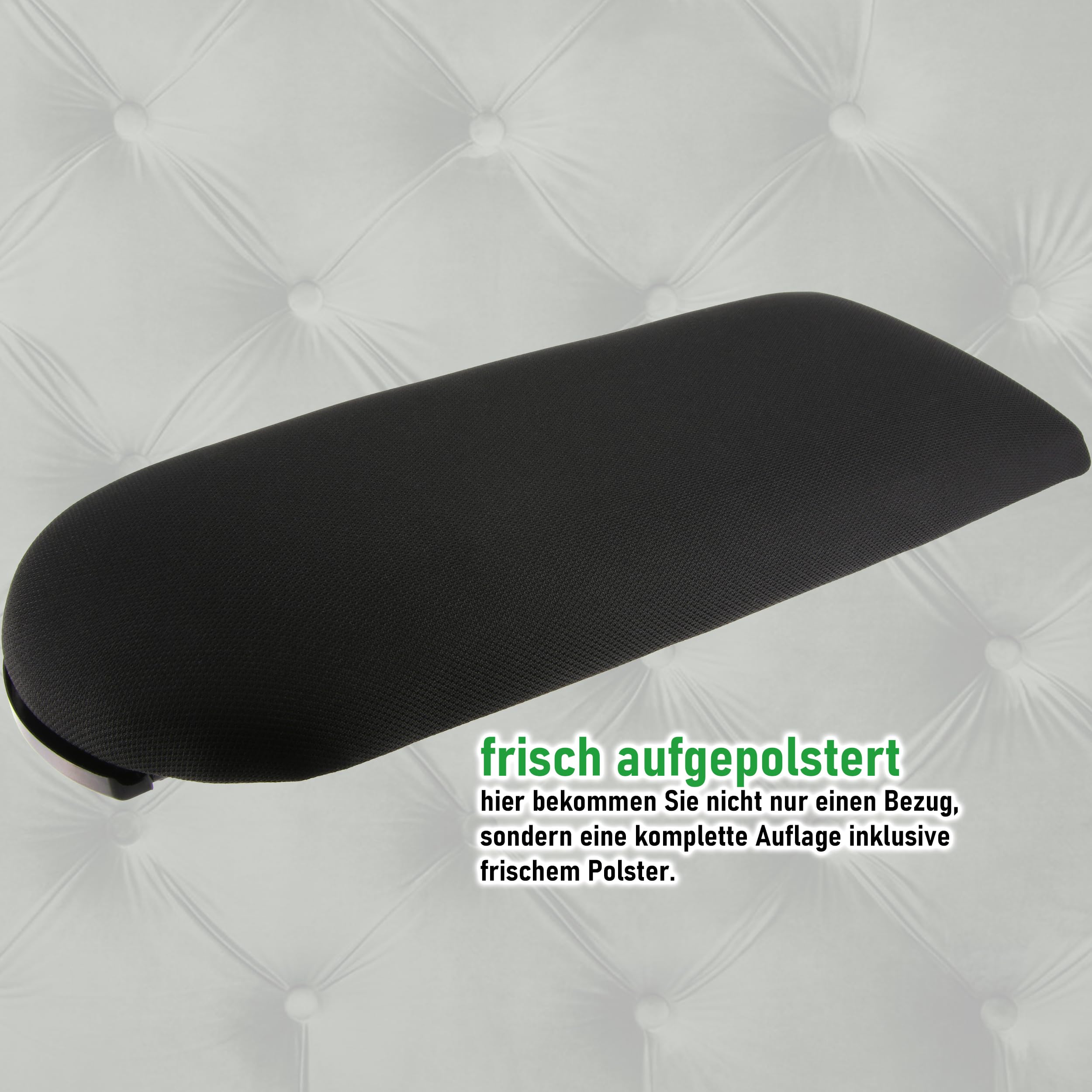 RECAMBO Ersatz-Deckel Mittelarmlehne passend für VW Polo Typ 6R/6C BJ 2009-2017 - robuste Passform - seriennahe Optik - langlebiger Mechanismus - schneller Einbau - idealer Austausch bei Defekt