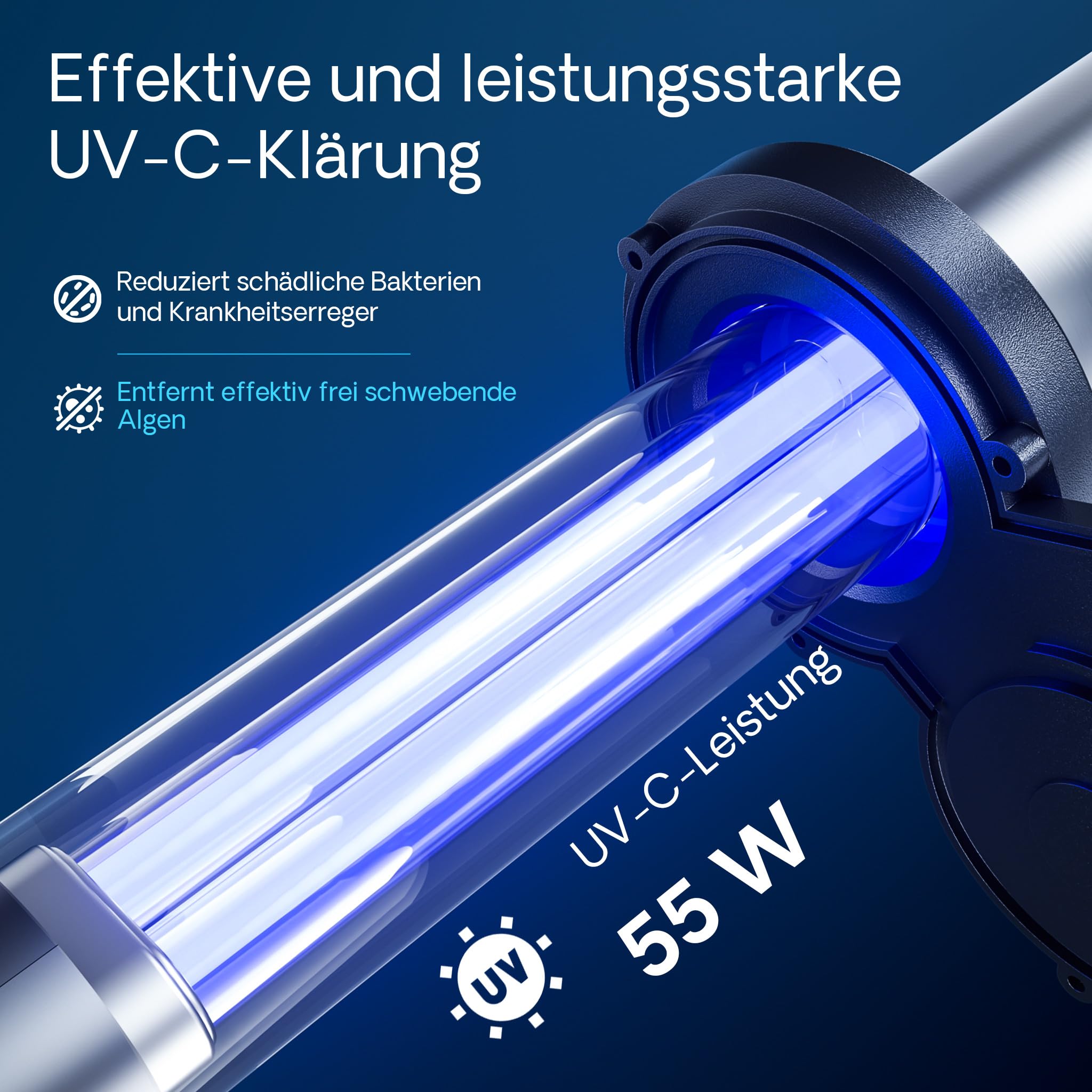 SunSun CPA-30000 Druckteichfilter 12.000 l/h / 55 W UVC Einheit, Teichdruckfilter für Teiche bis 60.000 Liter, Teichklärer, Filteranlage