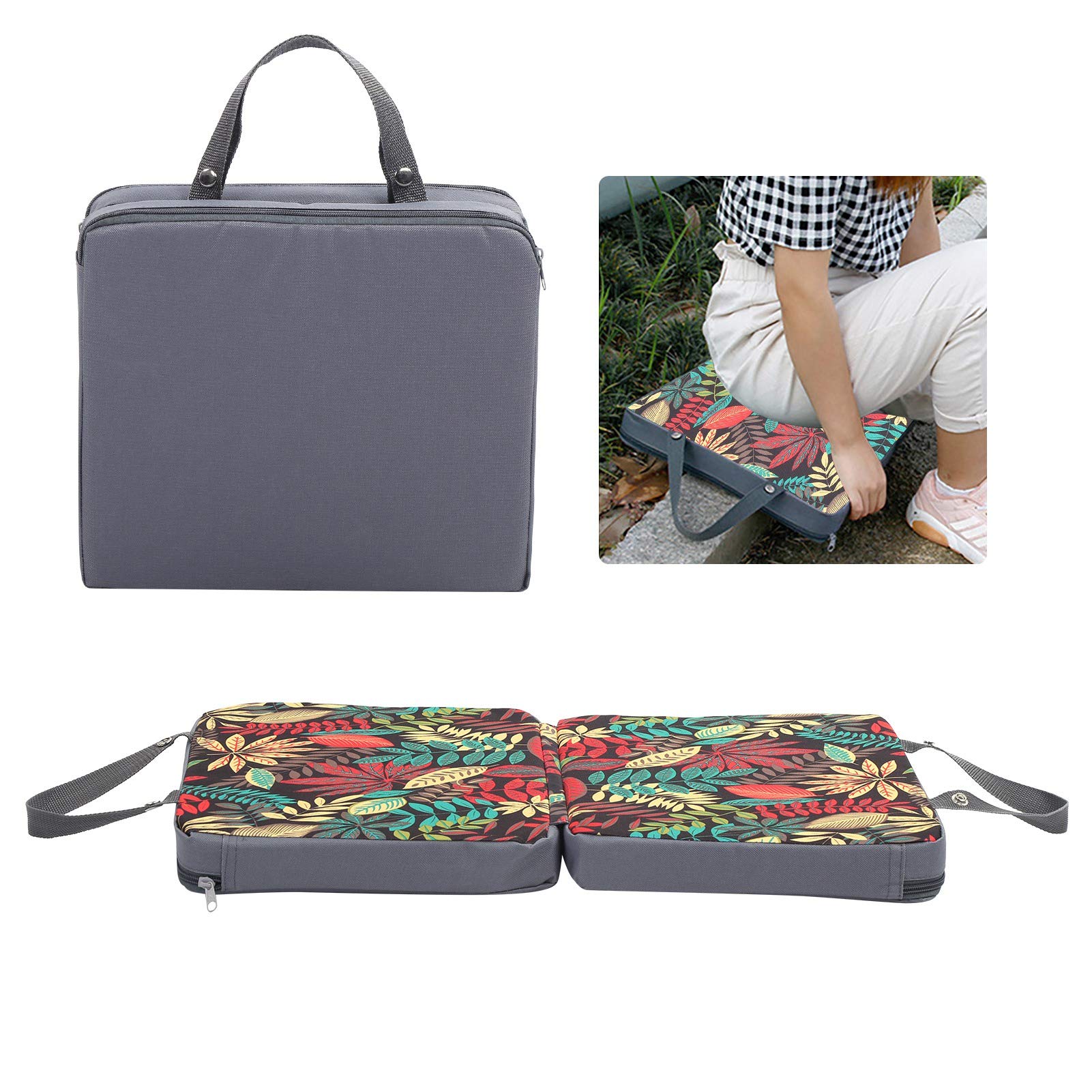 Cocoarm Cuscino Inginocchiatoio in Memory Foam Inginocchiatoio 23,6 X 13,5 Pollici Pieghevole Tessuto Impermeabile per Immersioni Doppi Strati Resistenti all'Acqua per Giardinaggio Campeggio
