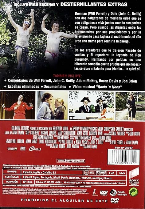 Hermanos por pelotas [DVD]: Amazon.es: Will Ferrell, Richard Jenkins, Adam Scott, John C. Reilly, Mary Steenburgen, Adam Mckay, Will Ferrell, Richard Jenkins: Películas y TV