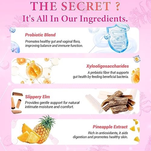 Miniatura 6 de Her Juicy - Gomitas de probióticos femeninos para mujeres, apoya el equilibrio natural del pH, la salud inmunológica y el bienestar digestivo con