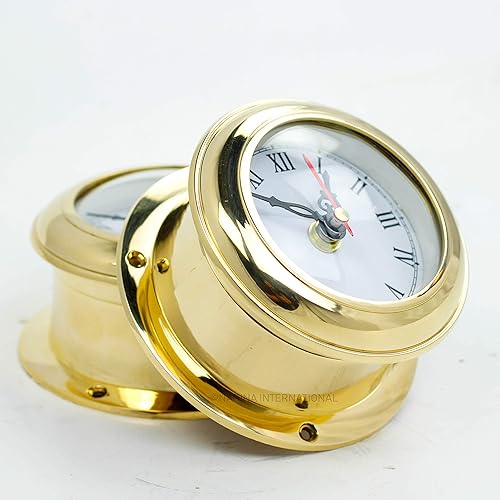 Miniatura 4 de Reloj de barcos de latón macizo Gimbals Marítimo Cronometrador de barcos. Nagina International