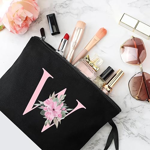 Vista 573 de Vavabox A-Z - Bolsa de maquillaje personalizada, regalos de cumpleaños para mujeres y madres, regalos para mejores amigas, bolsa de cosméticos