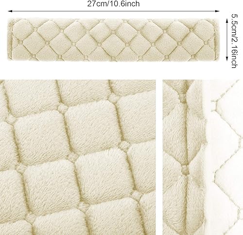 Miniatura 7 de Juego de 4 almohadillas para cinturón de seguridad de auto, protector de cinturón de seguridad, suave y cómodo, fundas de arnés para proteger tu