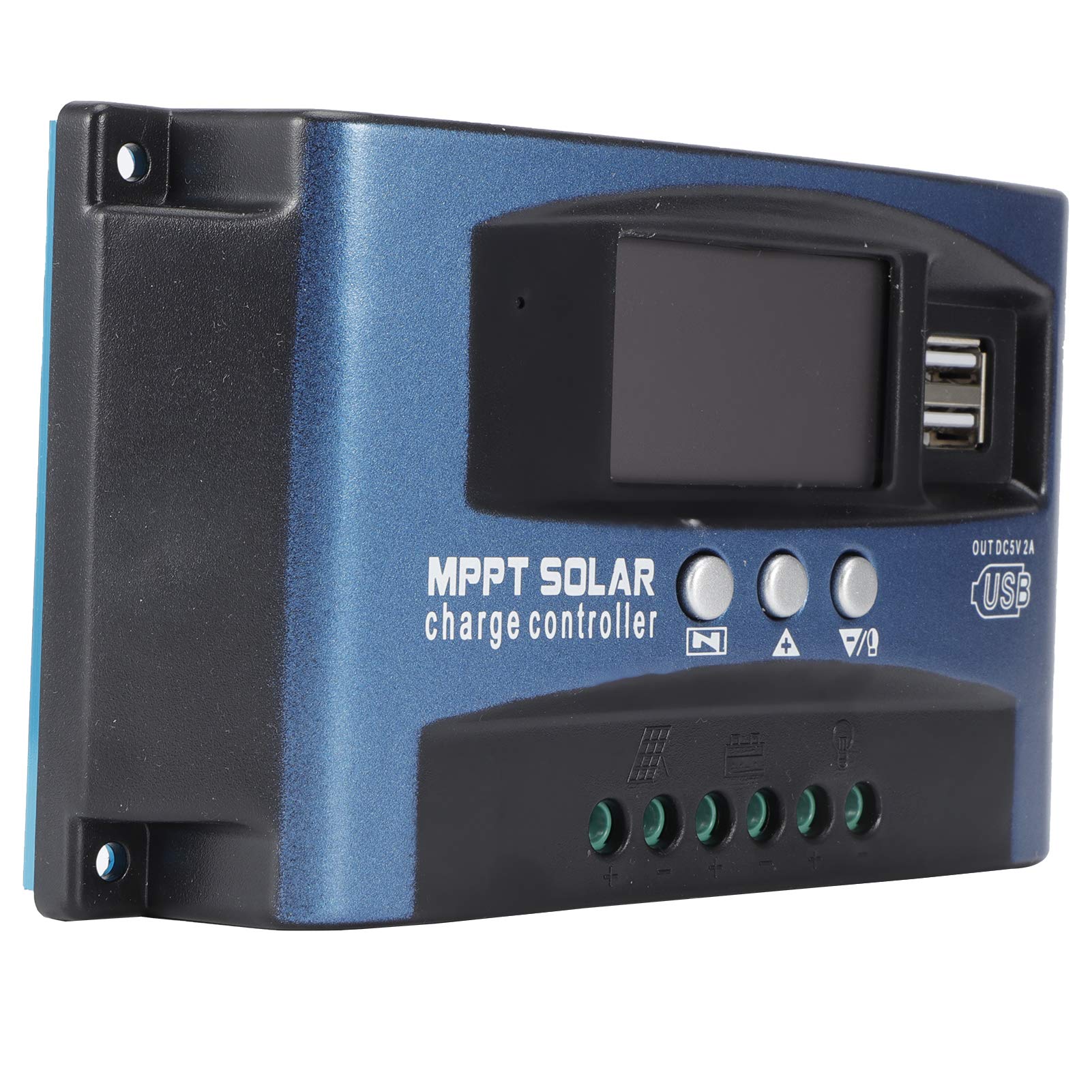 Regolatore di carica solare Torvex, regolatore solare MPPT e regolatore per pannelli fotovoltaici, regolatore fotovoltaico per di illuminazione stradale a LED (Pannello composito in alluminio
