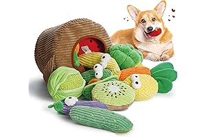 Nocciola Dog Toy Gift Basket: The Ultimate Assortment of Squeaky Fruits and...