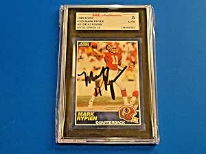 1989 Score Mark Rypien Signed Football Card #105 ~ Sgc Authenticated ...