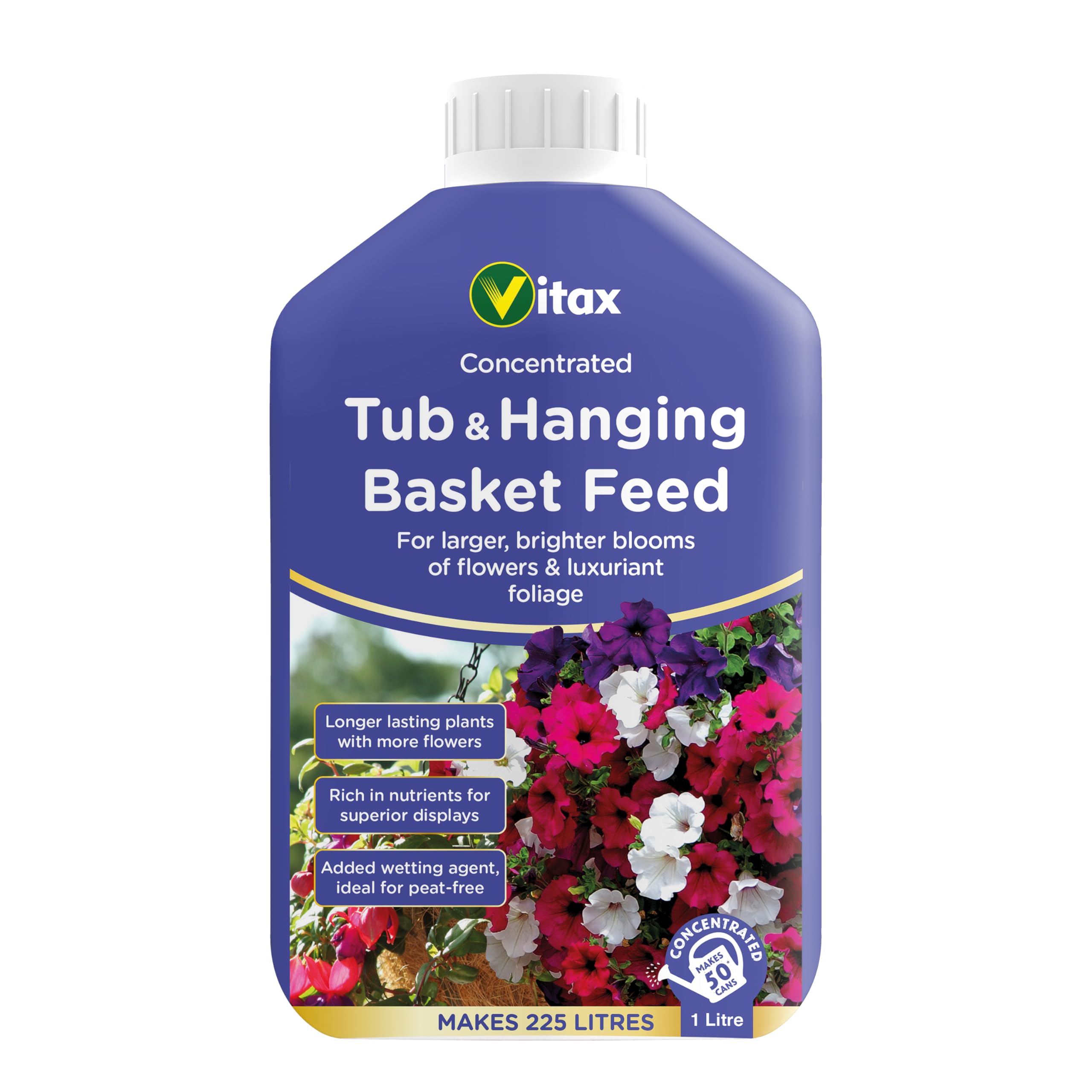 Vitax 1L Liquid Feed for Hanging Baskets