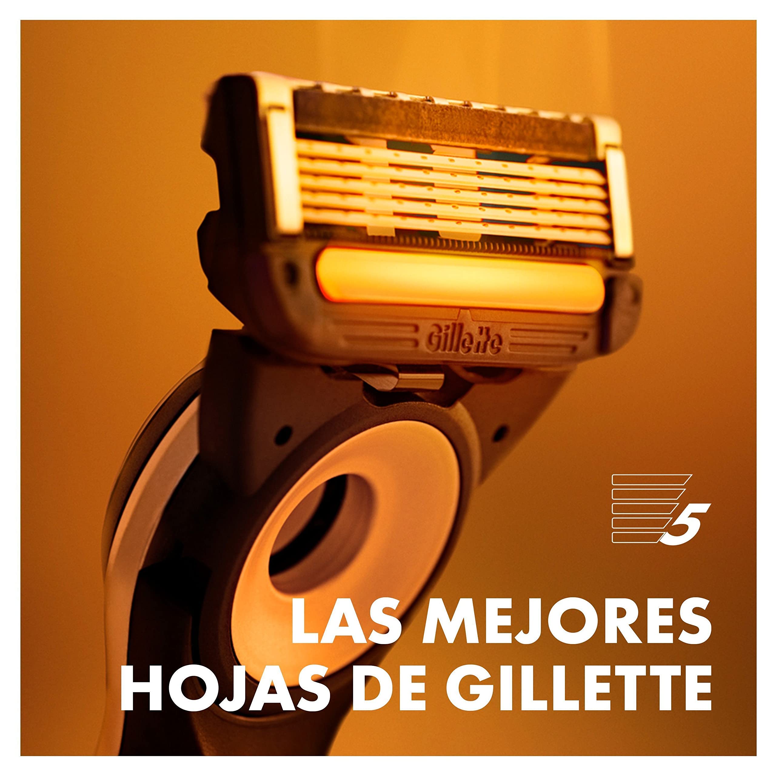 Gillette Labs Heated Razor Cuchillas de Afeitar Hombre, Paquete de 10 Cuchillas de Recambios