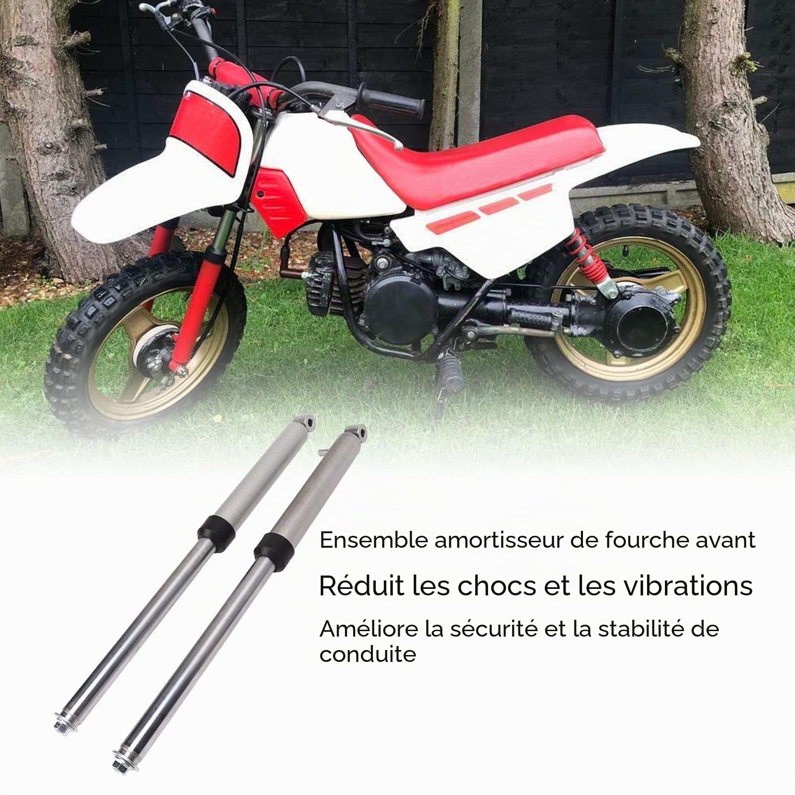 Aramox Tube de Fourche Avant pour PW 50 500mm Paire