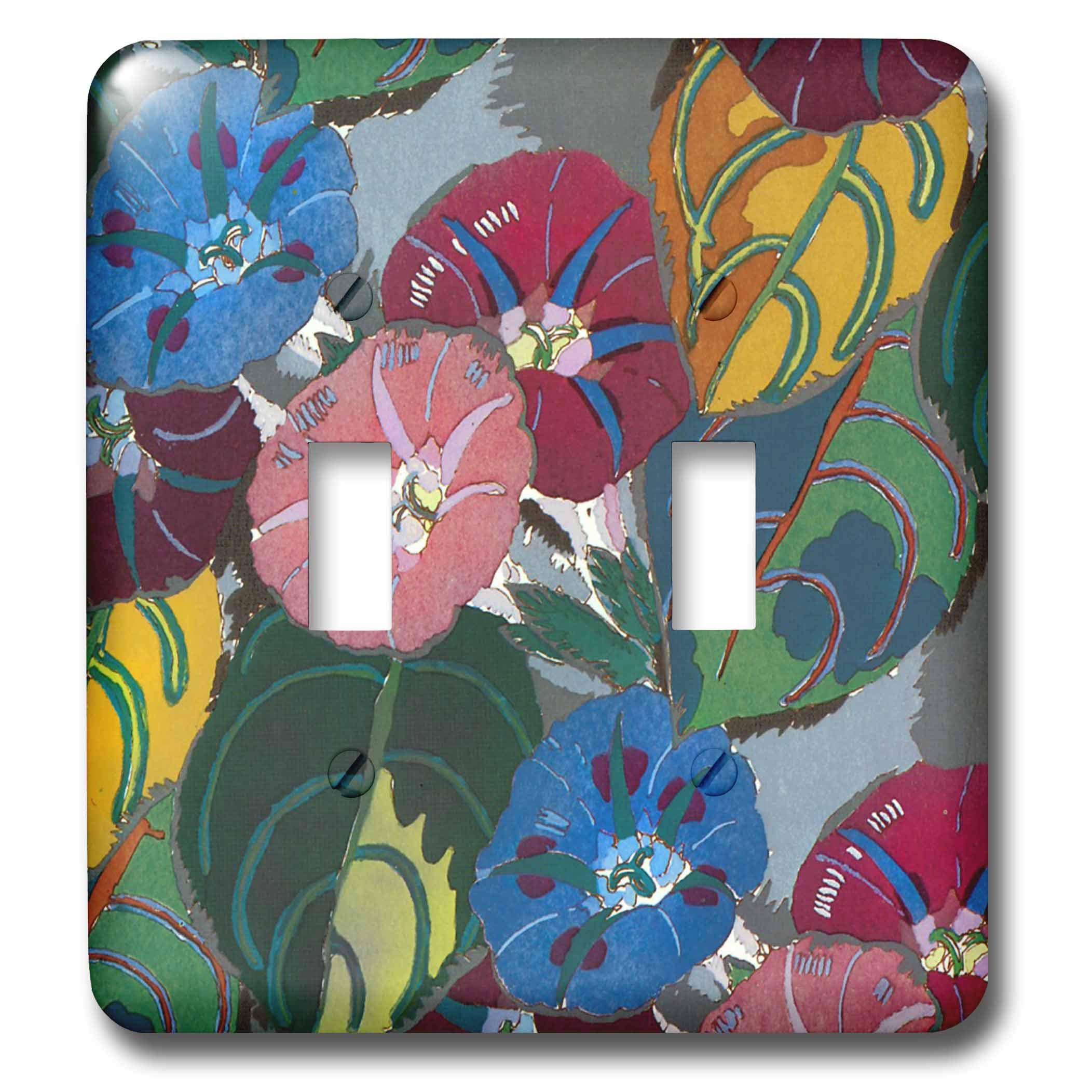Interrupteur à baïonnette multicolore 3dRose LSP_26031_2 aux motifs floraux éclatants