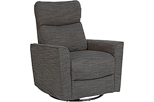 Karla Dubois Soho Swivel Glider, Dark Grey