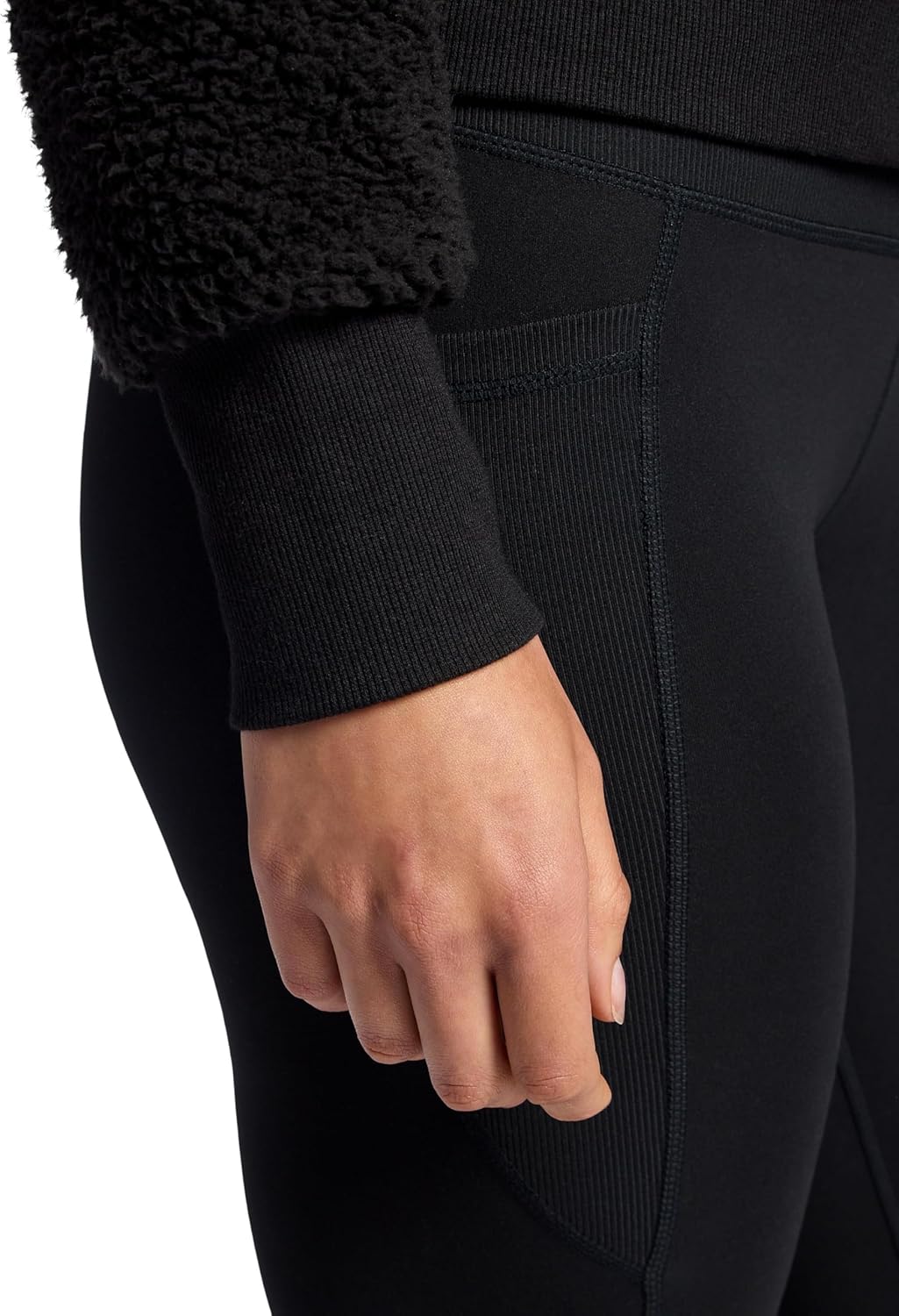 Gaiam Women's Sherpa Jacket, Cropped Fit, Stretch Heavyweight Material