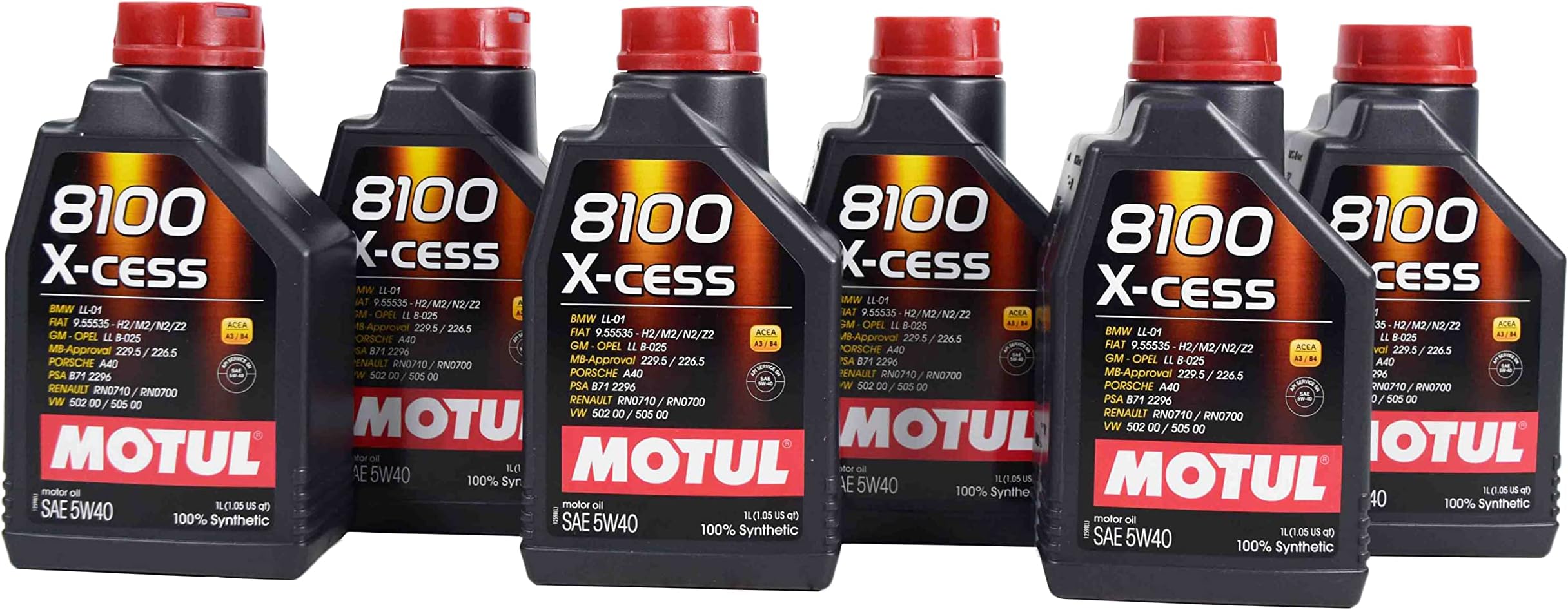 8100 5W40 X-cess 1L (Pack of 6)