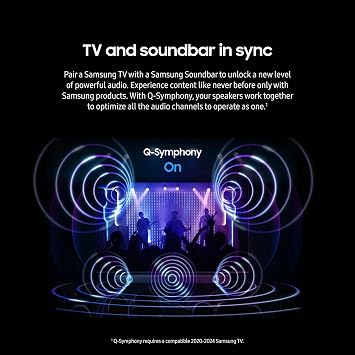 SAMSUNG Q990D 11.1.4ch Soundbar w/Wireless Dolby Atmos Audio, Rear Speaker Included, Q-Symphony, SpaceFit Sound Pro, Adaptive Sound, Game Mode Pro with Alexa Built-in, HW-Q990D/ZA