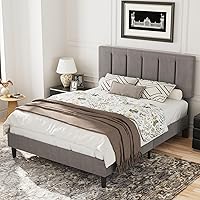 Vista 36 de VECELO Base de cama de tamaño individual con cajón de almacenamiento, base de cama de plataforma resistente con cabecera y fuerte soporte de Negro