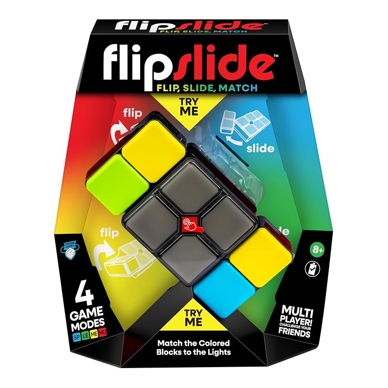 Moose Games Flipslide, Handheld Puzzle Game, Travel Toy Ages 8-13