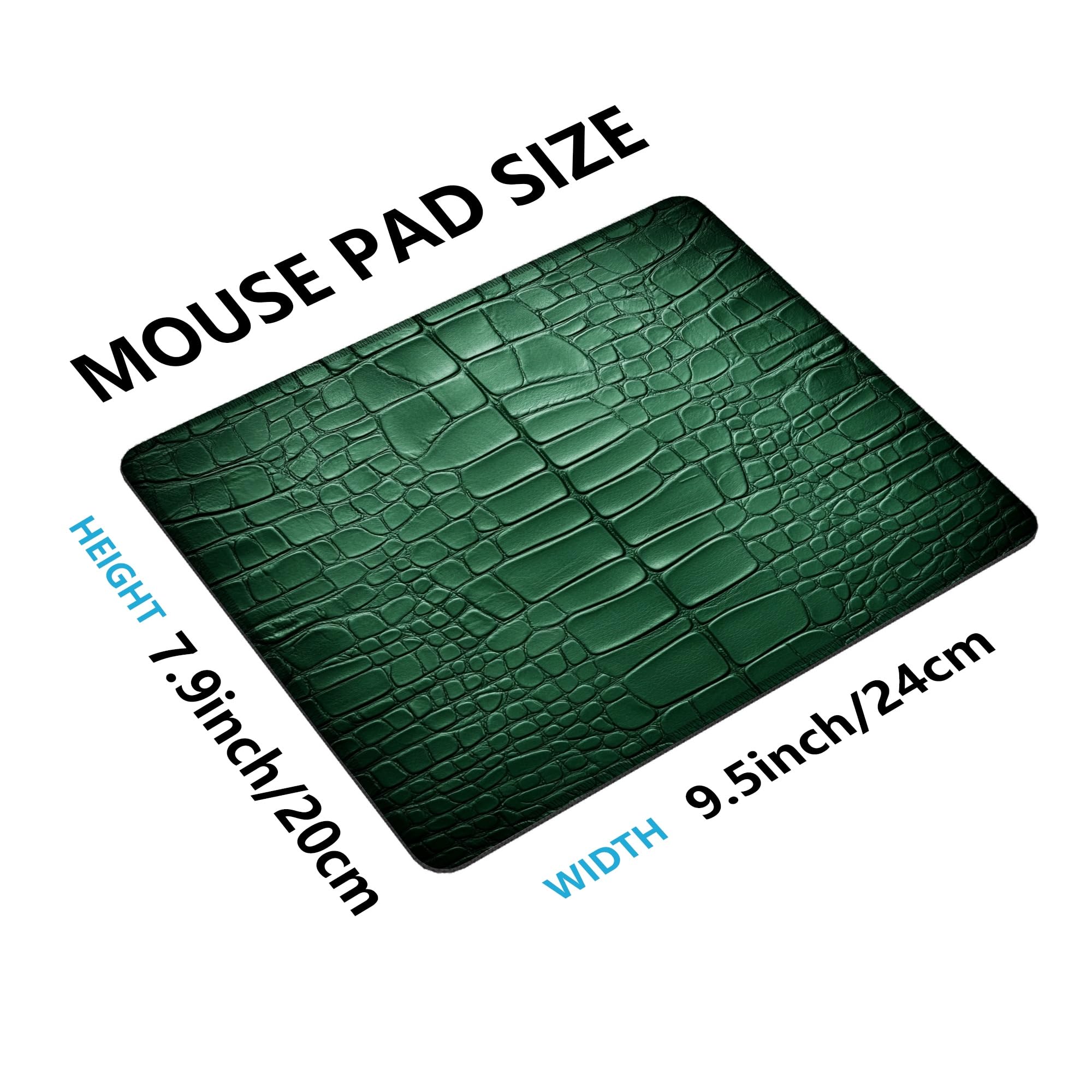Amazon.com: Elegant Green Crocodile Texture Mouse Pad, Stylish