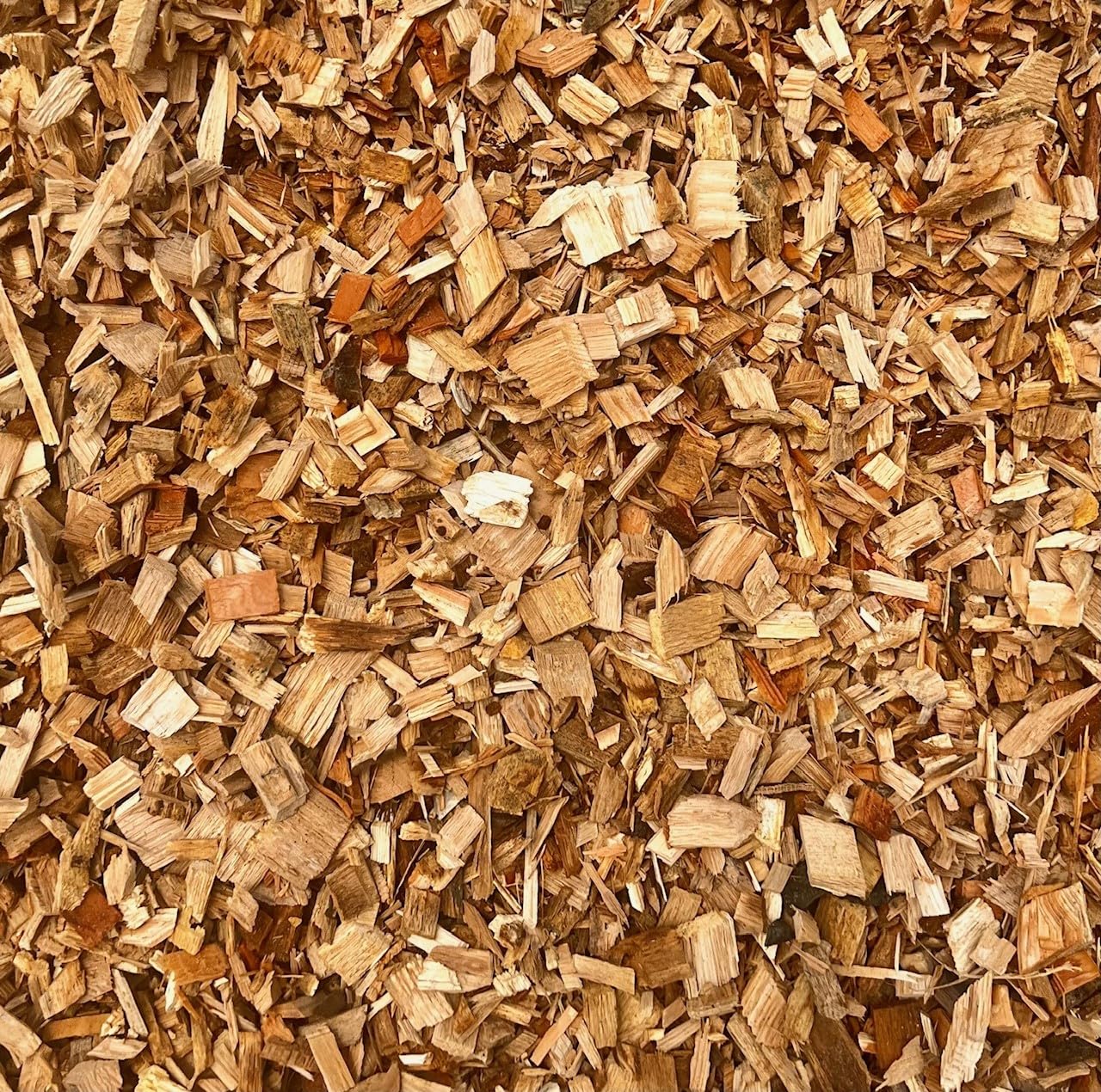 1000 L Hackschnitzel Eiche extrem langlebig mit hohem Brennwert Holzschnitzel Fallschutz Gartengestaltung Deko Mulch Holzhackschnitzel