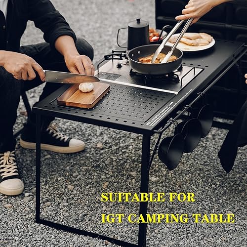 Miniatura 8 de ONLYFIRE OUTDOOR LIVING Estufa de camping IGT portátil con patas plegables, IGT estufa de gas propano multicombustible para patio, cocina,