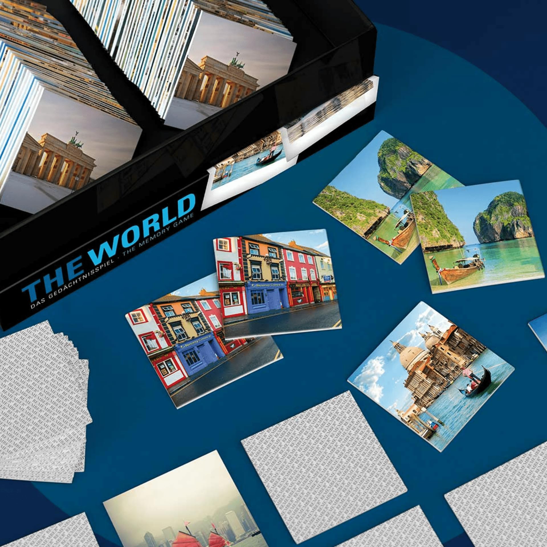 Remember Jeu de mémoire de Voyage du Monde - Jeu de mémoire pour Adultes et Enfants à partir de 4 à 44 Paires d'images - Boîte magnétique Pratique - Idée Cadeau pour Les Amateurs de Voyage