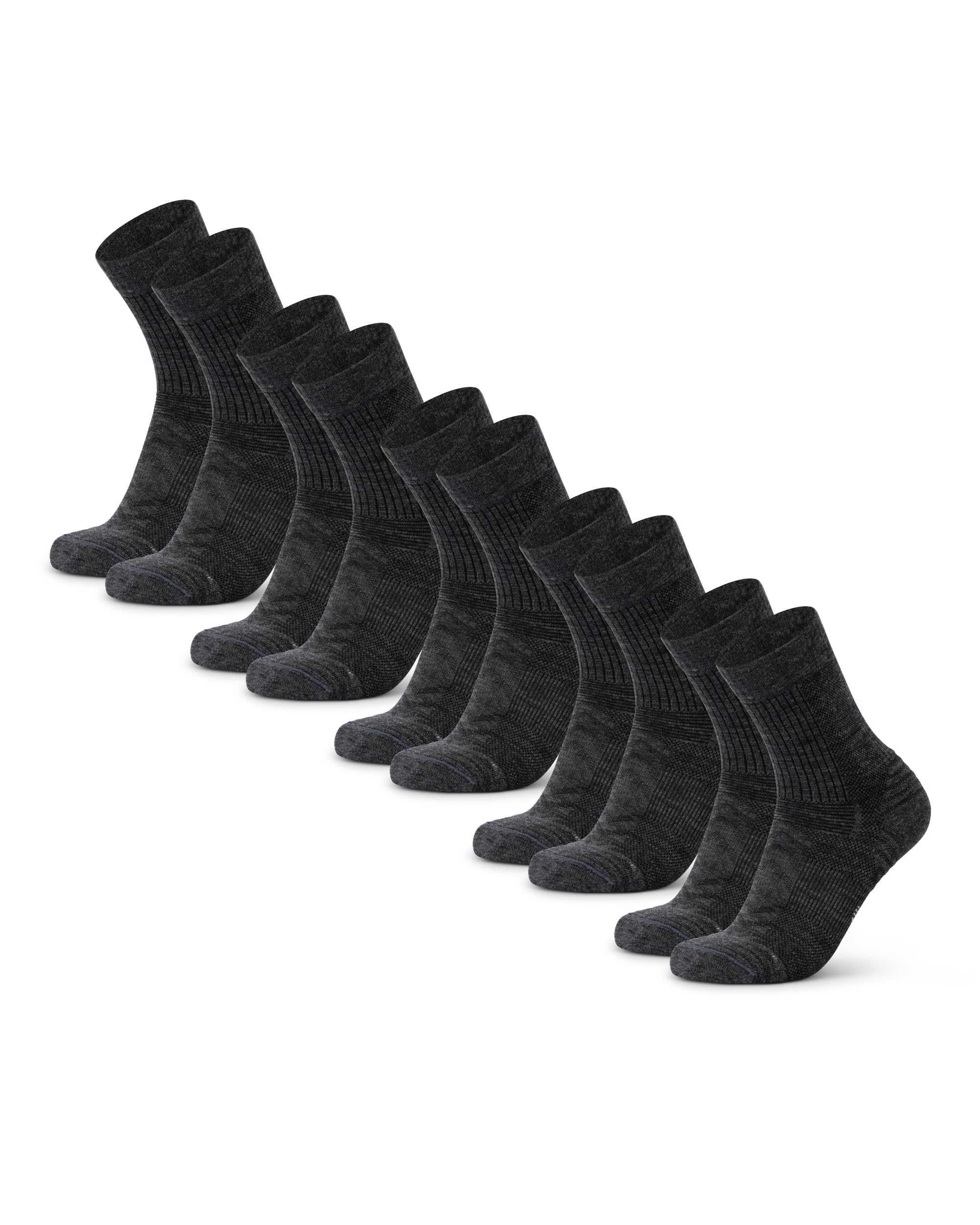DANISH ENDURANCE Calze Trekking Leggere in Lana Merino, Anti-Vesciche, Traspiranti, da Uomo, Donna, Bambino, 1 o 5 Paia