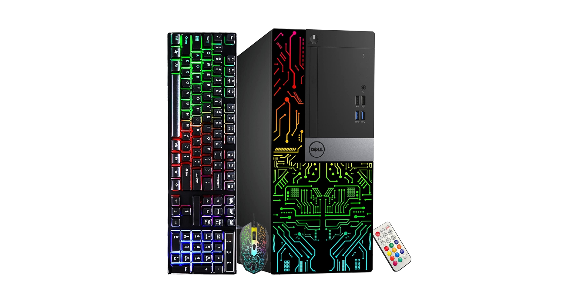 Amazon.com: Dell OptiPlex Gaming Tower RGB Lights Computer