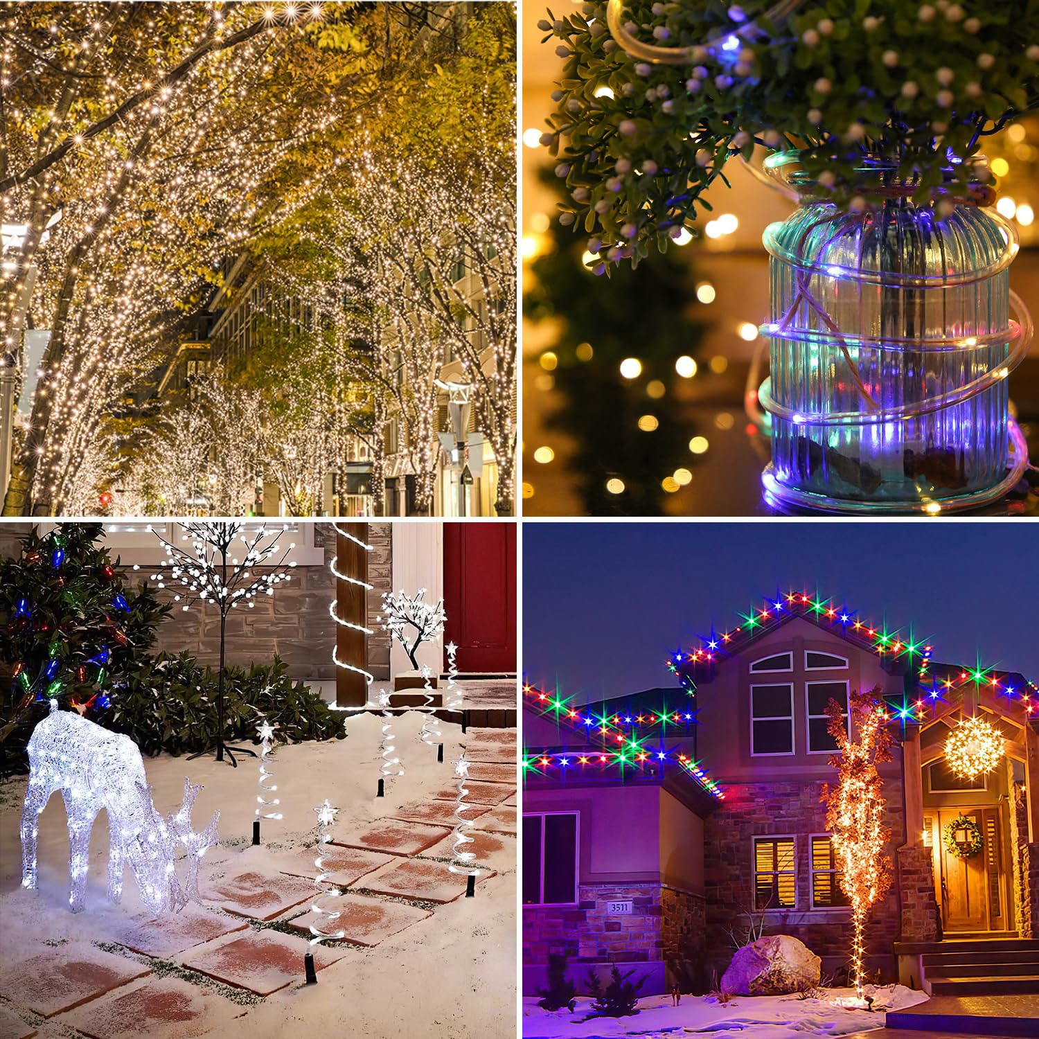 30M Lichterschlauch Aussen Bunt, LED Lichtschlauch mit Fernbedienung und Timer, 300 LEDs, IP65 wasserdicht, dimmbar, Memory-Funktion, für Garten Balkon Party Weihnachten