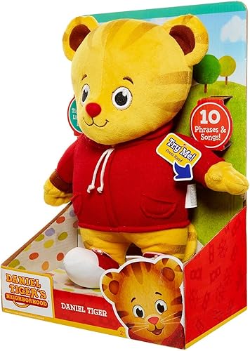 Miniatura 4 de JAKKS Pacific Daniel Tiger's Neighborhood - Peluche de peluche suave y tierno, cuenta con frases y canciones