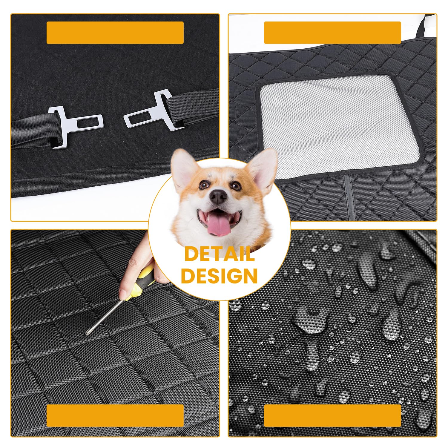 Amazon.co.jp: TeslaモデルY犬用カーシートカバー2列目ペットマット